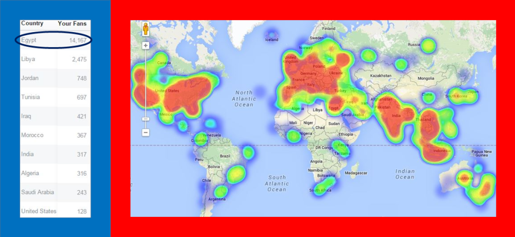 My Followers Geographical Distribution